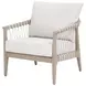 Pacific White Performance Fabric Outdoor Club Chair