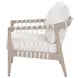 Pacific White Performance Fabric Outdoor Club Chair