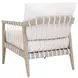 Pacific White Performance Fabric Outdoor Club Chair