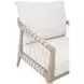Pacific White Performance Fabric Outdoor Club Chair