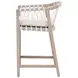 Pacific White Performance Fabric Outdoor Counter Height Stool