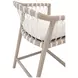 Pacific White Performance Fabric Outdoor Counter Height Stool