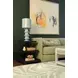 Tatiana Textured Navy Rectangular Side Table with 2 Shelves