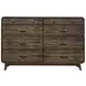 Rex Walnut 8 Drawer Dresser