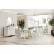Palm Gate Cloud White Sideboard with Adjustable Shelves and 2 Storage Drawers