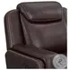 Lynx Brown Glider Recliner