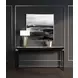 Paris Chic Espresso Rectangular Console Table