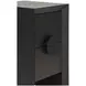 Parker Black Painted Grasscloth Soft Close 2 Drawer Side Table