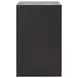Parker Black Painted Grasscloth Soft Close 2 Drawer Side Table