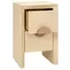 Parker Natural Grasscloth Soft Close 2 Drawer Side Table