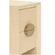 Parker Natural Grasscloth Soft Close 2 Drawer Side Table
