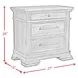 Hyde Charcoal 3 Drawer Nightstand