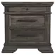 Hyde Charcoal 3 Drawer Nightstand