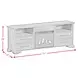 Hyde Charcoal 71'' TV Stand with Fireplace Insert