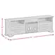 Hyde Charcoal 82'' TV Stand with Fireplace Insert