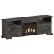 Hyde Charcoal 71'' TV Stand with Fireplace Insert