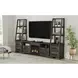 Hyde Charcoal 71'' TV Stand with Fireplace Insert