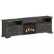 Hyde Charcoal 82'' TV Stand with Fireplace Insert