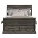 Hyde Charcoal Queen Sleigh Storage Bed