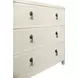 Pascal Matte Antique White Lacquer 4 Drawer Soft Close Accent Chest