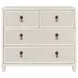 Pascal Matte Antique White Lacquer 4 Drawer Soft Close Accent Chest