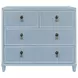 Pascal Matte Light Blue Lacquer 4 Drawer Soft Close Accent Chest