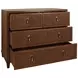 Pascal Provincial Brown Oak 4 Drawer Soft Close Accent Chest