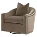 Stitch and Hand Dining Bedroom Caramel Upholstered Swivel Paxton Club Chair with Pillow
