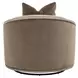 Stitch and Hand Dining Bedroom Caramel Upholstered Swivel Paxton Club Chair with Pillow