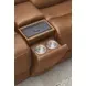 Belmont Lyric Caramel Leather 6 Piece Modular Zero Gravity Power Reclining Sectional with USB Charging