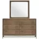 Lindon Belgian Wheat and White Upholstered Panel Bedroom Set