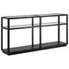 Glaze Onyx Rectangular Glass Top Occassional Table Set