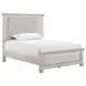 Silver Sands Gray Full Upholstered Panel Bed