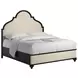 Atrium Beige Upholstered King Panel Bed