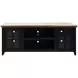Providence Black and Bourbon 66" TV Stand