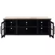 Providence Black and Bourbon 66" TV Stand