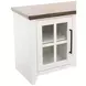 Providence White and Bourbon 66" TV Stand