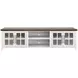 Providence White and Bourbon 96" TV Stand