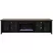 Providence Black and Bourbon 96" TV Stand with Fireplace