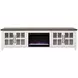 Providence White and Bourbon 96" TV Stand with Fireplace