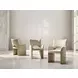 Loggia Beige Performance Fabric Arm Chair