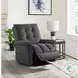 Secco Charcoal Performance Fabric Power Recliner