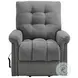 Secco Charcoal Performance Fabric Power Recliner