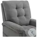 Secco Charcoal Performance Fabric Power Recliner