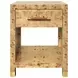 Pelham Brown Rectangular 1 Drawer Side Table