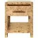 Pelham Brown Rectangular 1 Drawer Side Table