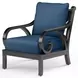 Monterey Spectrum Indigo Upholstered Outdoor Club Chair with Self Welt
