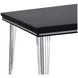Ava Black 71" Rectangular Dining Table