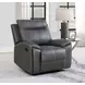 Gaston Gray Manual Glider Recliner