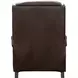 Philadelphia Ashford Walnut Leather Triple Power Recliner with USB Charging and Nailhead Trim